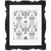 imageLaura Ashley 2x3 Navy Ornate Textured HandCrafted Resin Picture Frame with Easel for Tabletop ampamp Wall Display Decorative Floral Design Home Dcor Photo Gallery Art ampamp More 2x3 NavyBlack