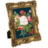 imageLaura Ashley 2x3 Navy Ornate Textured HandCrafted Resin Picture Frame with Easel for Tabletop ampamp Wall Display Decorative Floral Design Home Dcor Photo Gallery Art ampamp More 2x3 NavyGold