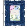 imageLaura Ashley 2x3 Navy Ornate Textured HandCrafted Resin Picture Frame with Easel for Tabletop ampamp Wall Display Decorative Floral Design Home Dcor Photo Gallery Art ampamp More 2x3 NavyNavy