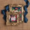 imageLaura Ashley 2x3 Navy Ornate Textured HandCrafted Resin Picture Frame with Easel for Tabletop ampamp Wall Display Decorative Floral Design Home Dcor Photo Gallery Art ampamp More 2x3 NavyGold