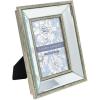 imageLaura Ashley 4x4 Gold Beveled Mirror Picture Frame Classic Mirrored Frame with Deep Slanted Angle WallMountable Made for Tabletop Display Photo Gallery and Wall Art 4x4 GoldSilver