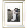 imageLaura Ashley 4x4 Gold Beveled Mirror Picture Frame Classic Mirrored Frame with Deep Slanted Angle WallMountable Made for Tabletop Display Photo Gallery and Wall Art 4x4 GoldGold