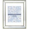 imageLaura Ashley 4x4 Gold Beveled Mirror Picture Frame Classic Mirrored Frame with Deep Slanted Angle WallMountable Made for Tabletop Display Photo Gallery and Wall Art 4x4 GoldSilver
