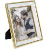 imageLaura Ashley 4x4 Gold Beveled Mirror Picture Frame Classic Mirrored Frame with Deep Slanted Angle WallMountable Made for Tabletop Display Photo Gallery and Wall Art 4x4 GoldGold
