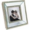 imageLaura Ashley 4x4 Gold Beveled Mirror Picture Frame Classic Mirrored Frame with Deep Slanted Angle WallMountable Made for Tabletop Display Photo Gallery and Wall Art 4x4 GoldSilver