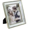 imageLaura Ashley 4x4 Gold Beveled Mirror Picture Frame Classic Mirrored Frame with Deep Slanted Angle WallMountable Made for Tabletop Display Photo Gallery and Wall Art 4x4 GoldSilver