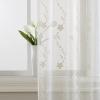 imageLaura Ashley Melody Vine Sheer Curtains with Rod Pocket Each Panel Measures 54quot W x 84quot L Ivory 2 PanelsIvory