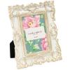 imageLaura Ashley 2x3 Navy Ornate Textured HandCrafted Resin Picture Frame with Easel for Tabletop ampamp Wall Display Decorative Floral Design Home Dcor Photo Gallery Art ampamp More 2x3 NavyWhite W Gold