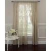 imageLaura Ashley Frosting Sheer Curtain with Rod Pocket Panel Measures 52quot W x 63quot L Taupe 1 PanelTaupe