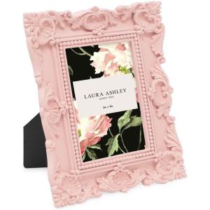 imageLaura Ashley 2x3 Navy Ornate Textured HandCrafted Resin Picture Frame with Easel for Tabletop ampamp Wall Display Decorative Floral Design Home Dcor Photo Gallery Art ampamp More 2x3 NavyPink