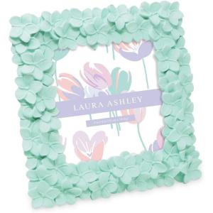 imageLaura Ashley 4x4 White ampamp Gold Flower Textured HandCrafted Resin Picture Frame wEasel ampamp Hook for Tabletop ampamp Wall Display Decorative Floral Design Home Dcor Photo Gallery Art 4x4 WhiteGoldMint Green