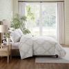 imageLaura Ashley  FullQueen Quilt Set Super Soft ampamp Breathable Embroidered Bedding with Matching Shams Floral Home Decor Floral Embroidery Pink FullQueenFloral Embroidery Pink