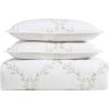 imageLaura Ashley  FullQueen Quilt Set Super Soft ampamp Breathable Embroidered Bedding with Matching Shams Floral Home Decor Floral Embroidery Pink FullQueenFloral Embroidery Pink