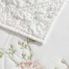 imageLaura Ashley  FullQueen Quilt Set Super Soft ampamp Breathable Embroidered Bedding with Matching Shams Floral Home Decor Floral Embroidery Pink FullQueenFloral Embroidery Pink