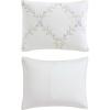 imageLaura Ashley  FullQueen Quilt Set Super Soft ampamp Breathable Embroidered Bedding with Matching Shams Floral Home Decor Floral Embroidery Pink FullQueenFloral Embroidery Blue