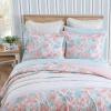 imageLaura Ashley  Quilt Set Super Soft Bedding with Matching Shams Features Open Sham Closures Chic Home Decor Swimtime Coral FullQueenSwimtime Coral Coral