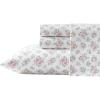 imageLaura Ashley  Sheets Cotton Percale Bedding with Matching Pillowcases Crisp ampamp Breathable Deep Pocket Fully Elasticized Leanna Rose Pink QueenPink