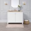 imageLaura Ashley Crochet Cotton 17x2421x34 in 2Piece Bath Rug Set Light GreyBlush