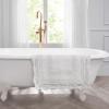imageLaura Ashley Crochet Cotton 17x2421x34 in 2Piece Bath Rug Set Light GreyCreamy White
