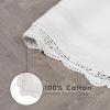 imageLaura Ashley Crochet Cotton 17x2421x34 in 2Piece Bath Rug Set Light GreyCreamy White