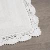 imageLaura Ashley Crochet Cotton 17x2421x34 in 2Piece Bath Rug Set Light GreyCreamy White