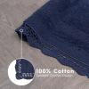 imageLaura Ashley Crochet Cotton 17x2421x34 in 2Piece Bath Rug Set Light GreyIndigo