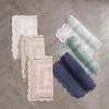 imageLaura Ashley Crochet Cotton 17x2421x34 in 2Piece Bath Rug Set Light GreyIndigo