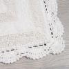 imageLaura Ashley Crochet Cotton 17x2421x34 in 2Piece Bath Rug Set Light GreyIvory
