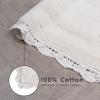 imageLaura Ashley Crochet Cotton 17x2421x34 in 2Piece Bath Rug Set Light GreyIvory