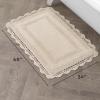 imageLaura Ashley Crochet Cotton 17x2421x34 in 2Piece Bath Rug Set Light GreyLinen