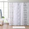 imageLaura Ashley Home  Shower Curtain Stylish Cotton Bathroom Decor Elegant Floral Home Decor Adelina White 72quot x 72quotAmberley Black