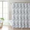 imageLaura Ashley Home  Shower Curtain Stylish Cotton Bathroom Decor Elegant Floral Home Decor Adelina White 72quot x 72quotAmberley Black