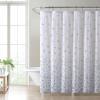 imageLaura Ashley Home  Shower Curtain Stylish Cotton Bathroom Decor Elegant Floral Home Decor Adelina White 72quot x 72quotFlora Blue