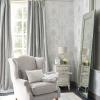 imageLaura Ashley Josette Metallic Silver Wallpaper