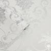 imageLaura Ashley Josette Metallic Silver Wallpaper