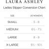 imageLaura Ashley Ladies Rabbit Plush Cross Band SlippersGrey