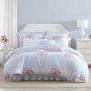 imageLaura Ashley  Comforter Set Super Soft Bedding with Matching Shams Includes Bonus Throw Pillow Covers Chic Room Decor Hope Patchwork Blue FullQueenTwin