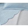 imageLaura Ashley  Daybed Set Cotton Bedding with Matching Shams ampamp Pillow Cover Lightweight Home Decor for All Seasons Trellis White DaybedSolid Trellis Blue