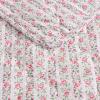 imageLaura Ashley  FullQueen Quilt Set Breathable Premium Cotton Bedding with Matching Shams Super Soft Floral Bedding Essentials Leona Flower Red FullQueenMarta Stripe Pink