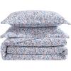 imageLaura Ashley  FullQueen Quilt Set Breathable Premium Cotton Bedding with Matching Shams Super Soft Floral Bedding Essentials Leona Flower Red FullQueenLeona Flower Red