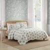 imageLaura Ashley  FullQueen Quilt Set Elegant Lightweight Bedding with Matching Shams Super Soft and Cozy Home Decor Portland Floral Green FullQueenPortland Floral Green