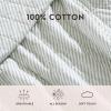 imageLaura Ashley  FullQueen Quilt Set Simple Comfortable and Breathable Bedding with Matching Shams Super Soft and Cozy Home Decor Oxford Stripe Green FullQueenOxford Stripe Green