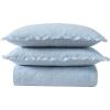 imageLaura Ashley  FullQueen Quilt Set Simple Comfortable and Breathable Bedding with Matching Shams Super Soft and Cozy Home Decor Oxford Stripe Green FullQueenOxford Stripe Blue