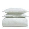 imageLaura Ashley  FullQueen Quilt Set Simple Comfortable and Breathable Bedding with Matching Shams Super Soft and Cozy Home Decor Oxford Stripe Green FullQueenOxford Stripe Green