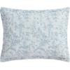 imageLaura Ashley  FullQueen Quilt Set Textured Seersucker Bedding with Matching Shams Reversible Bedding Essentials Amberly Blue FullQueenAmberly Blue