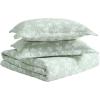 imageLaura Ashley  Quilt Set Luxuriously Soft Bedding with Matching Shams Floral Design Elegant Home Essentials Adorabelle Silhouette Green FullQueenGreen