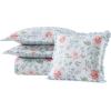 imageLaura Ashley  Quilt Set Super Soft Bedding with Matching Shams Includes Bonus Throw Pillow Chic Room Decor Emilie Blue FullQueenEmilie Blue