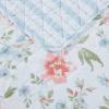 imageLaura Ashley  Quilt Set Super Soft Bedding with Matching Shams Includes Bonus Throw Pillow Chic Room Decor Emilie Blue FullQueenEmilie Blue