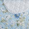 imageLaura Ashley  Quilt Set Super Soft Bedding with Matching Shams Scalloped Edge Design Peony Garden Blue FullQueenKing