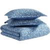 imageLaura Ashley  Quilt Set Super Soft Fabric Bedding with Matching Shams ToileInspired Print Floral Home Essentials Elaina Blue FullQueenBlue